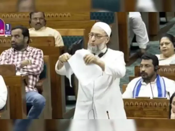 Owaisi's Fiery Protest: Tears Waqf Bill Copy in Lok Sabha, Calls It 'Attack on Muslims'