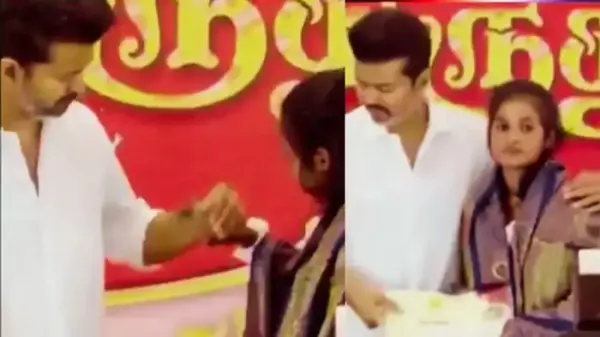 Thalapathy Vijay's shoulder-touch video goes viral, fan reveals real truth
