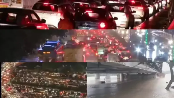 Flood Fear & 20 Km Traffic Jam: Delhi-NCR Struggles After Heavy Rains