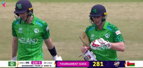 Ireland post 235 against Oman, record second-highest T20 World Cup total